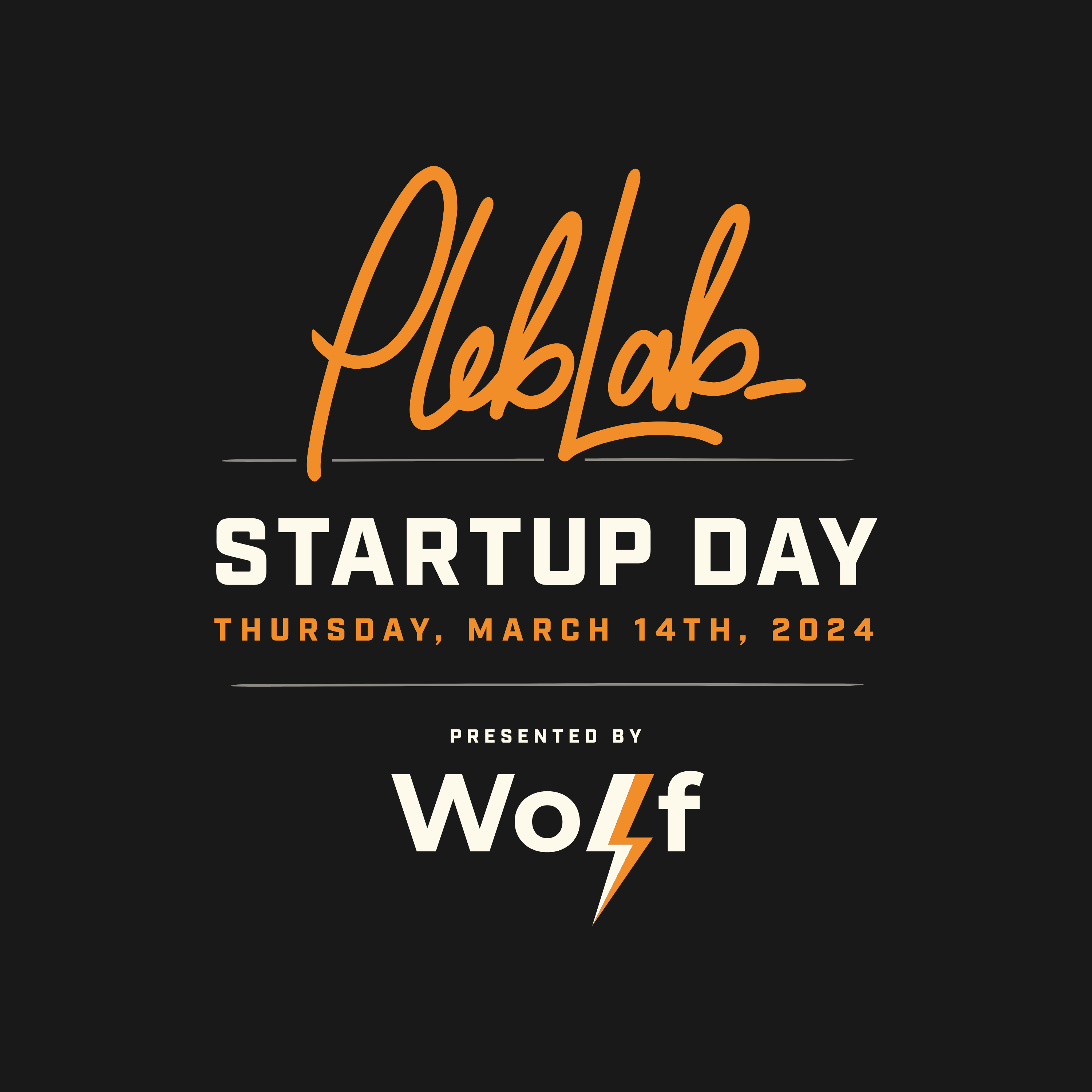 February Sponsor - PlebLab Startup Day