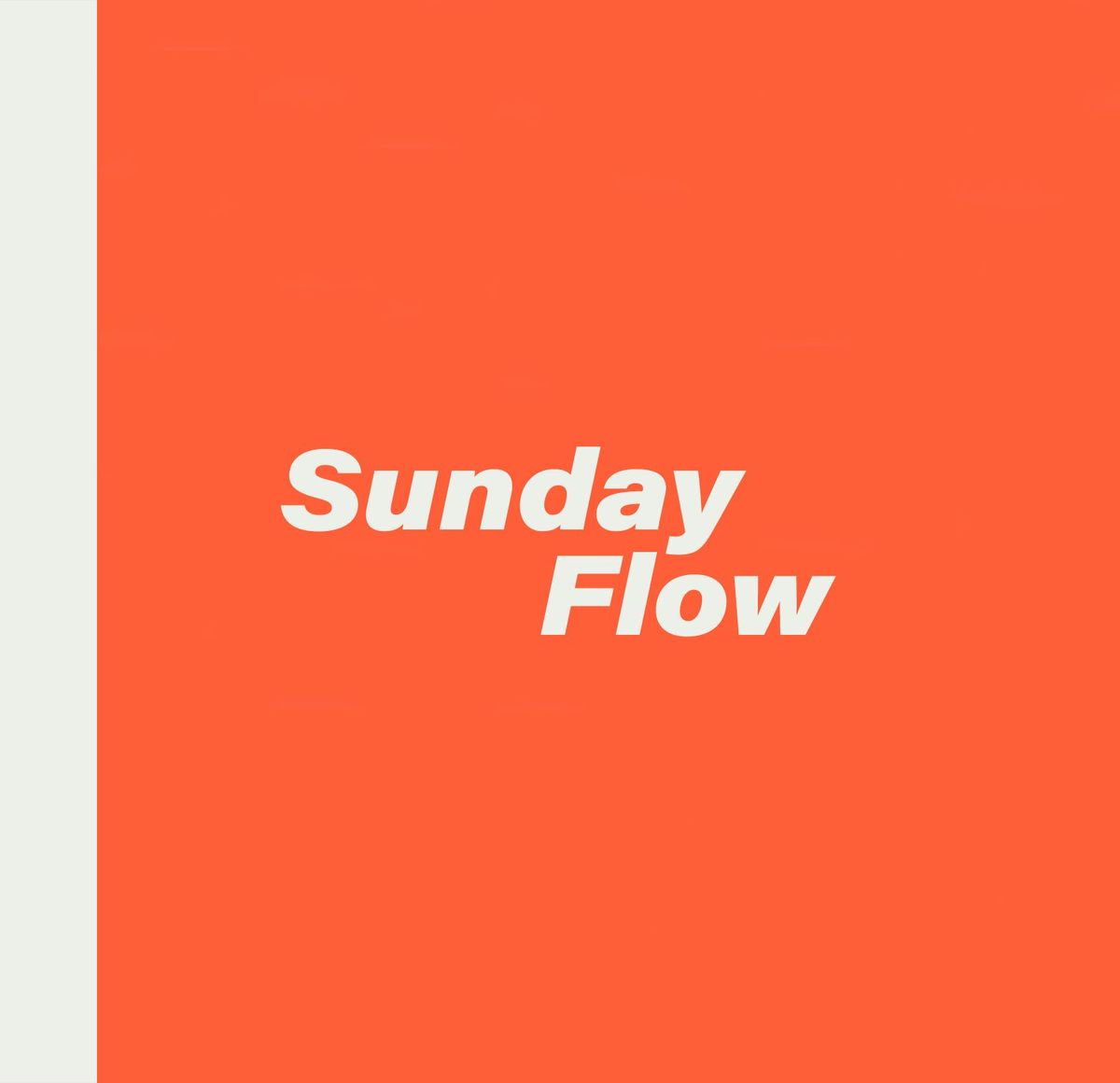 🟠  Sunday Orange Flow with Car - Week of April 3rd, 2022