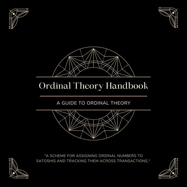 The Ordinal Theory Handbook released!