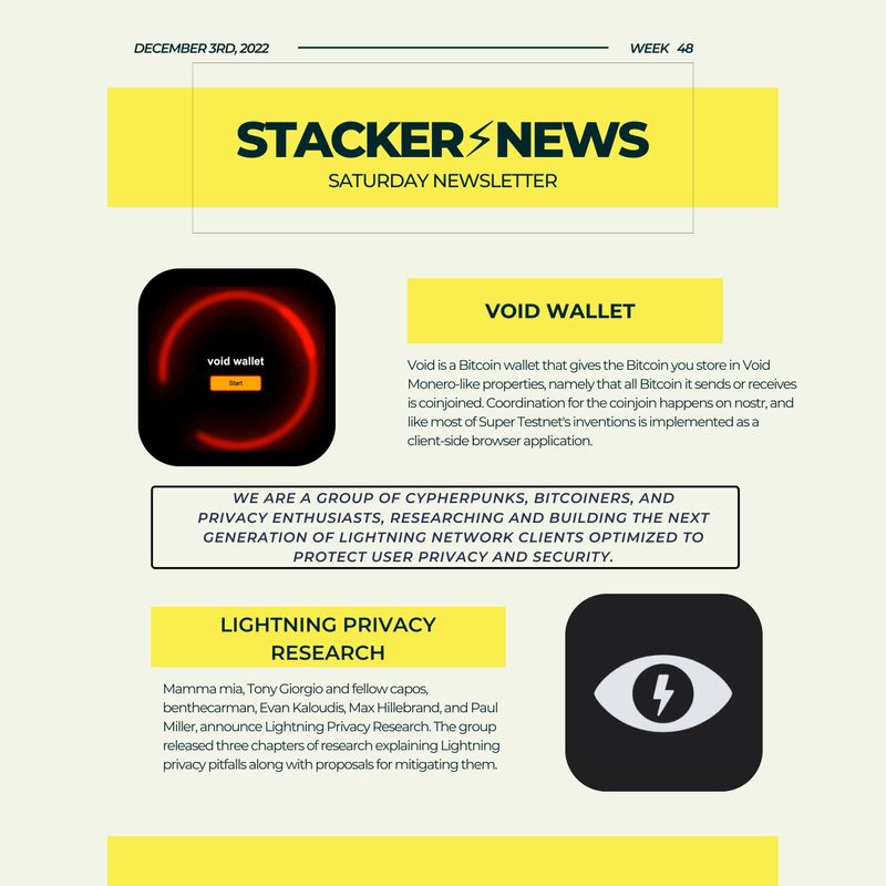 Mostly to dunk on monero people - Stacker News Saturday Newsletter